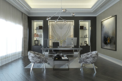 Home office - contemporary home office idea in Other