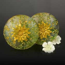 2 Colors QYN10 Curtain Tieback Holdbacks in Green Color - Window Treatment Accessories