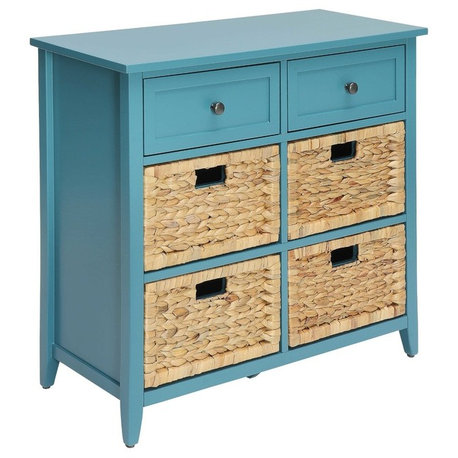 Flavius 6-Drawer Accent Chest, Teal