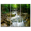"Natural Spring Waterfall" Photo Canvas Print, 3 Panels, 36"x28"