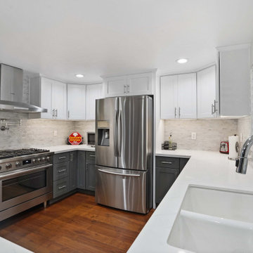 Kitchen and Fire Place Remodel in Carson, CA.