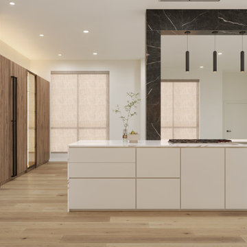 Euro Elegance: A Modern Kitchen Journey