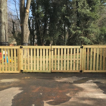 Custom Framed Picket Fence
