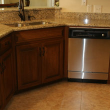 Granite , Cabinets & Knobs