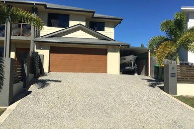 Photo of a contemporary home design in Townsville.