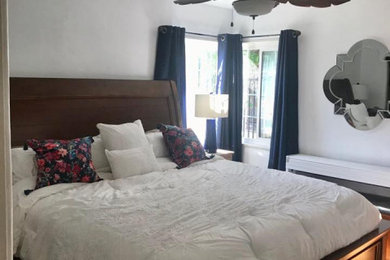 Elegant bedroom photo in San Diego