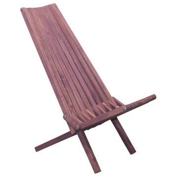GloDea Foldable Outdoor Lounge Chair X45, Purple Berry, By Ignacio Santos
