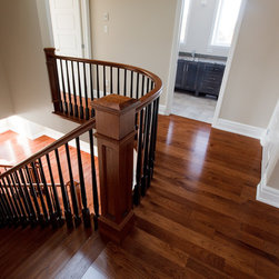 Beautiful Hickory Staircase - Hardwood Flooring