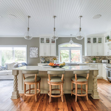 Dazzling Transitional White Kitchen