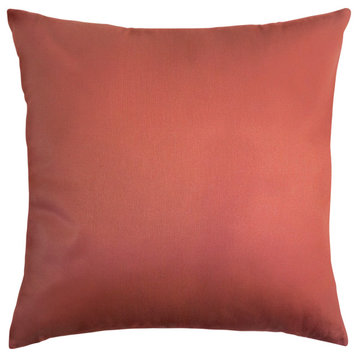 The Pillow Collection Orange Maurer Throw Pillow, 24"x24"