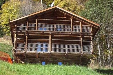 Idee per la facciata di una casa rustica