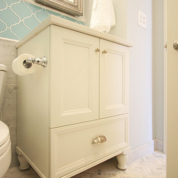 Arabesque Tile Bathroom Remodel