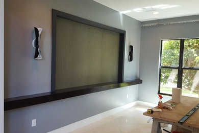 Trendy dining room photo in Miami