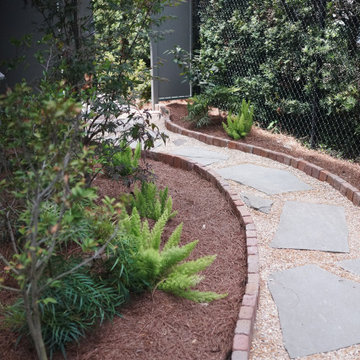 Lower State Street | Curved Flagstone and Gravel Path