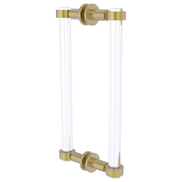 Clearview 12" Back to Back Shower Door Pull, Satin Brass