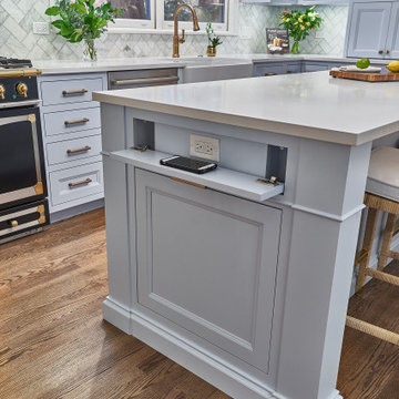 Blue and White Kitchen