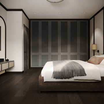 Дизайн мастер-спальни с балконом