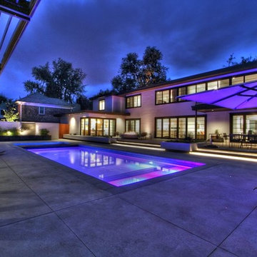 Modern Recreational Oasis Backyard