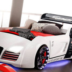 Audi Race Car Bed White - Kids Beds