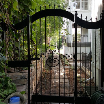 Outremont project, banisters, gates. concept by Denys Tsiov
