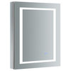 Fresca Spazio 24x30" LED Lighting Aluminum Bathroom Medicine Cabinet in Mirrored
