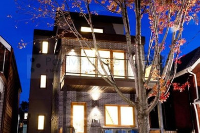 Inspiration for a contemporary exterior home remodel in Toronto