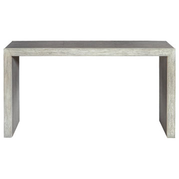Aerina Aged Gray Console Table