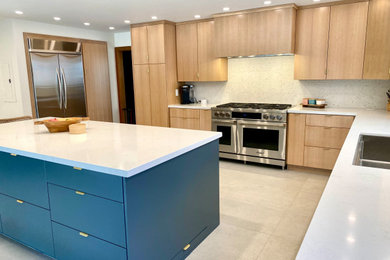 Example of a trendy kitchen design in Other