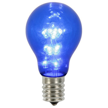 A19 LED Transparent Bulb E26 Neck Base, Blue