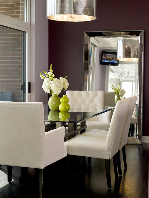 Dining Room Burgundy Design Ideas & Remodel Pictures | Houzz
