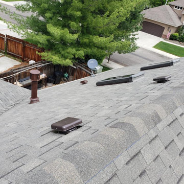 Installation of Shingle roof with synthetic waterproof underlayment