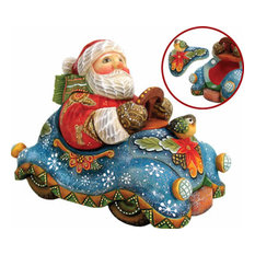 Hand Painted Surprise Box Speedy Delivery Santa