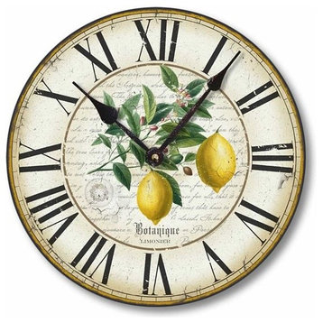 Vintage-Style 12 Inch Lemon Wall Clock