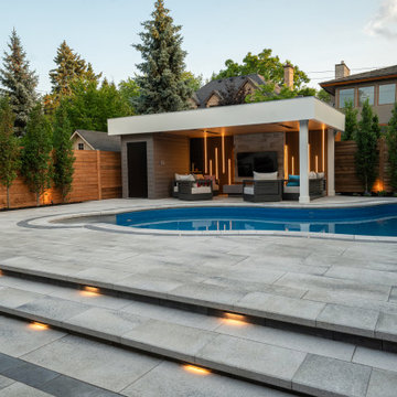 Luxury Backyard Pool, Cabana & Outdoor Living Retreat