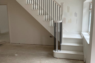 Photo of a modern staircase in Hertfordshire.