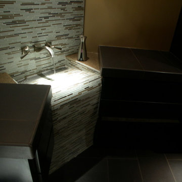Wexford's contemporary Glass tiled Sink