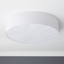 oversized drum flush mount lamp | CB2 - Pendant Lighting