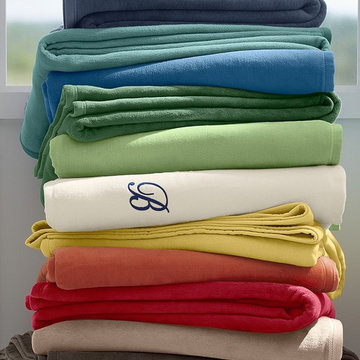 Cotton Fleece Blanket & Throw