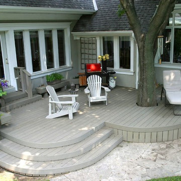 Custom decks by Hickory Dickory Decks using Veka decking.