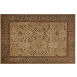 Bareens Designer Rugs - Turkish Knotted Istanbul Felicia Tan/ Green Wool Rug - 8'3'' x 10'11'' - Designed with a mesmerizing intricate traditional motif this glorious hand knotted rug is a masterpiece that will fill any space with sophistication and grace. An exhilarating color pallet with an elaborate design, this masterpiece features luxurious hand spun wool with all vegetable dyes to add comfort and style to your decor. The design, color and beautiful chromatic composition with a sheen in traditional and transitional designs, exude beauty, elegance and quality make this rug a masterpiece of its own.