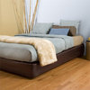 Howard Elliott Avanti Pecan King-size Platform Bed and Headboard Kit