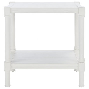 Earlene Rectangle Accent Table Distressed White