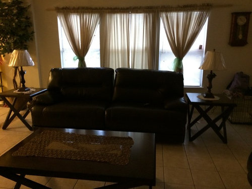 Brown Leather Couches What Color Ds, Curtains With Black Leather Sofa
