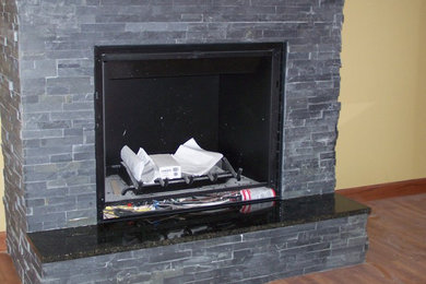 Example of a classic family room design in Other