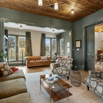 Cozy Family Room Remodel with Rustic Charm and Modern Comfort