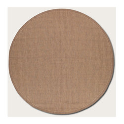 Recife Saddle Stitch Round Area Rug - Area Rugs