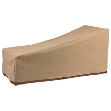 Duck Covers  66 in. Duck Covers Essential Patio Chaise Lounge Cover - Latte