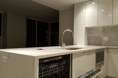 Inspiration for a modern home design remodel in Vancouver