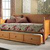 Casey II Wood Daybed With Ball Finials, Twin, Honey Maple