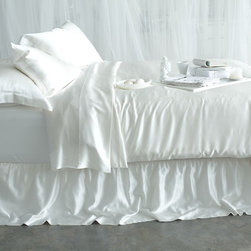 Silk Sheet Sets (Milky White) - Sheet And Pillowcase Sets